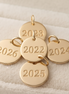 5-pack golden year charms 2022 to 2026 bundle for €8,50, Christmas ornament add-on