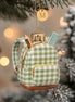 mini backpack Christmas ornament, first day of school keepsake for kids