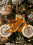 yellow toddler balance bike Christmas ornament, my first ride keepsake