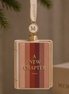 golden book Christmas ornament A New Chapter, new beginning keepsake
