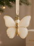 golden butterfly wings Christmas ornament, in loving memory keepsake